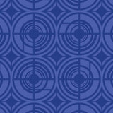 Deco Plates - Blue on Light Blue - Large Wallpaper Print