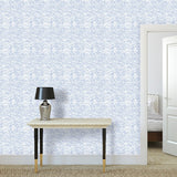 Water - Light Blue on White - Medium Wallpaper Print