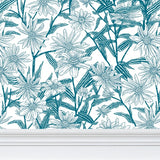 EKO Brown Eyed Susan Blue Green Wallpaper