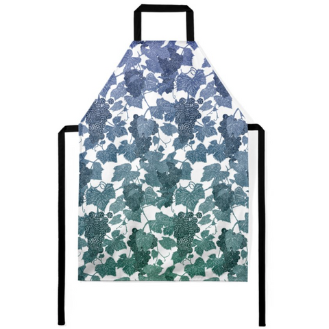 VIN - Grape Vine Apron - Blue Green Gradient