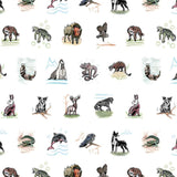 Water Color Animals - Full Color - Large Wallpaper Print