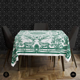 VIN - Fabric Print Green - Table Cloth, Ground Cover Blanket, Wall Covering....