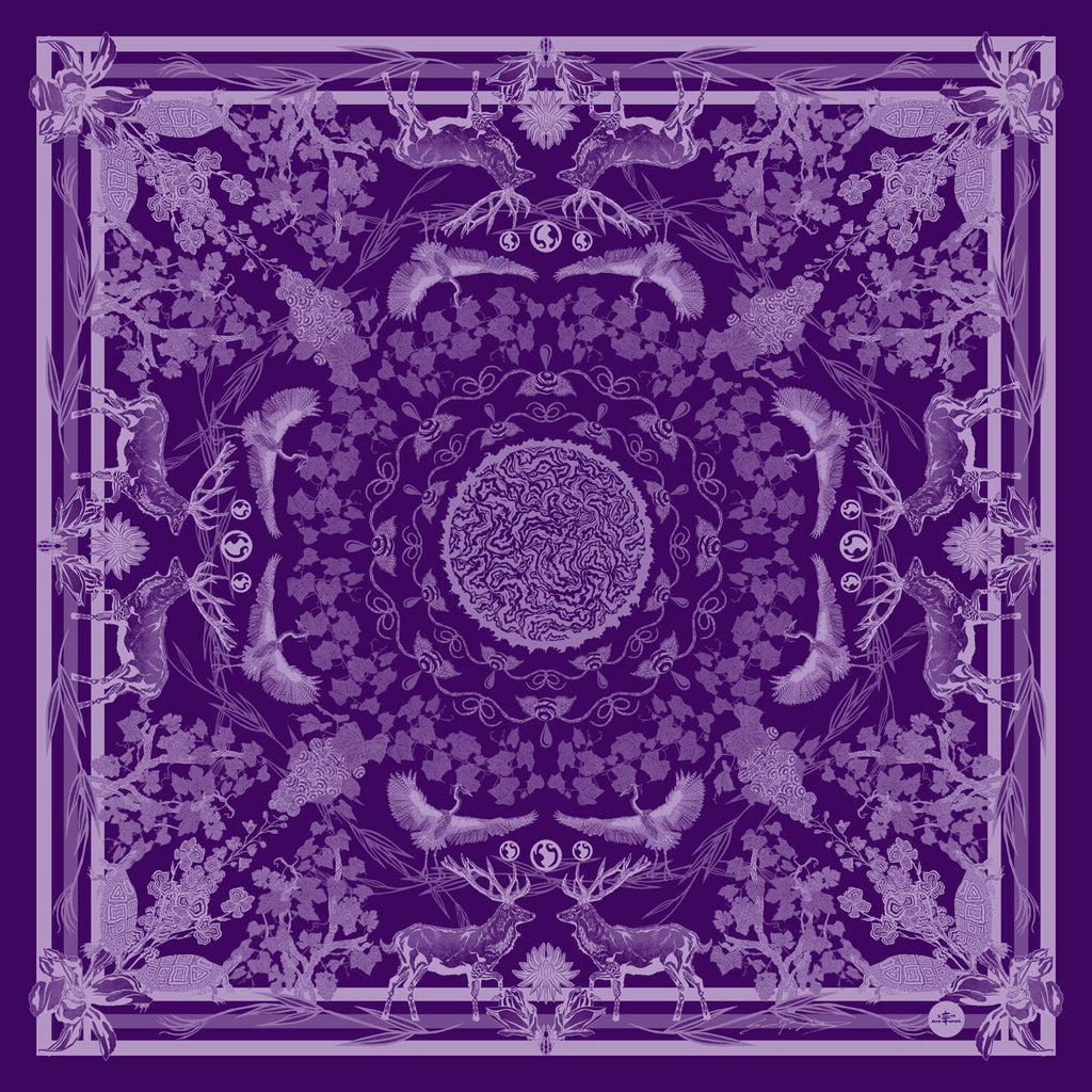 VIN - Fabric Print Purple Inverted - Table Cloth, Ground Cover Blanket, Wall Covering....