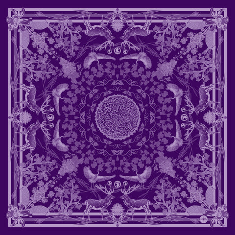 VIN - Fabric Print Purple Inverted - Table Cloth, Ground Cover Blanket, Wall Covering....