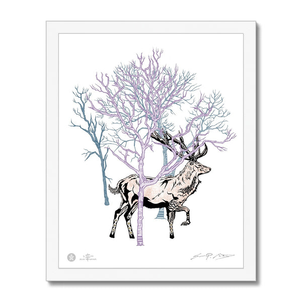 AEON Deer Among Birch Trees 11 x 14 Fine Art Print