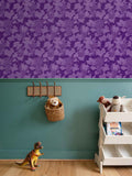 Ambrosia Grape Vine Repeat Wallpaper - Purple