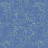 Violet Floral Blue/Green - Wallpaper Medium Print