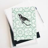 Larkspur with Magnolia Warbler Sketchbook Journal - Blank
