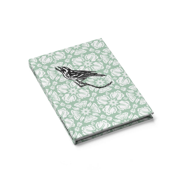 Larkspur with Magnolia Warbler Sketchbook Journal - Blank