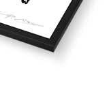 AEON Doberman w/ Black Coral Heuchera 11 x 14 Framed Art Print