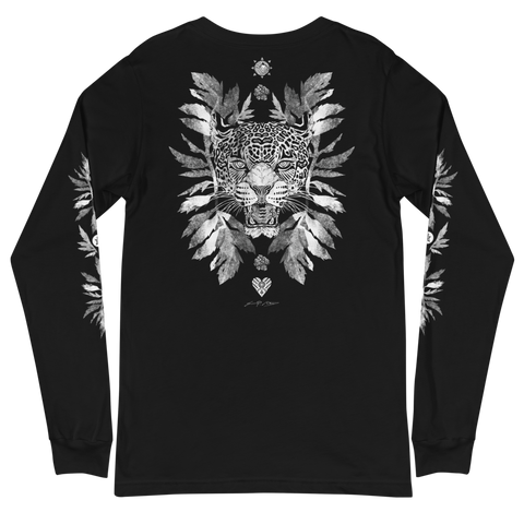 Jaguar w/ Magnolia Leaves Long Sleeve T