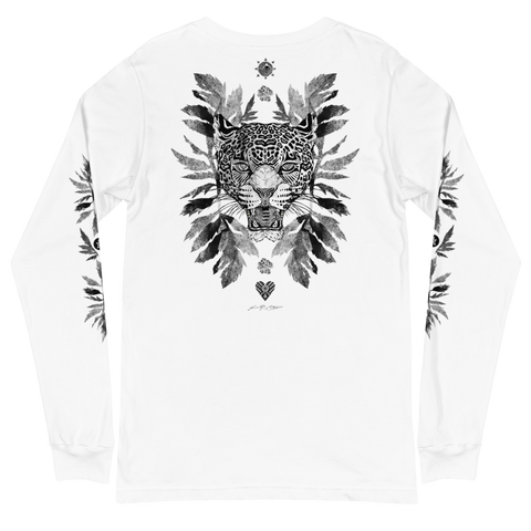 Jaguar w/ Marigold Leaves Long Sleeve T