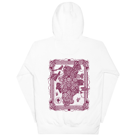 VIN - GSWGA - Unisex Hoodie - White Bordeaux